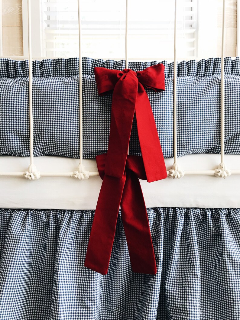 Wizard of Oz Crib Bedding Set Gingham Baby Bedding Check Etsy