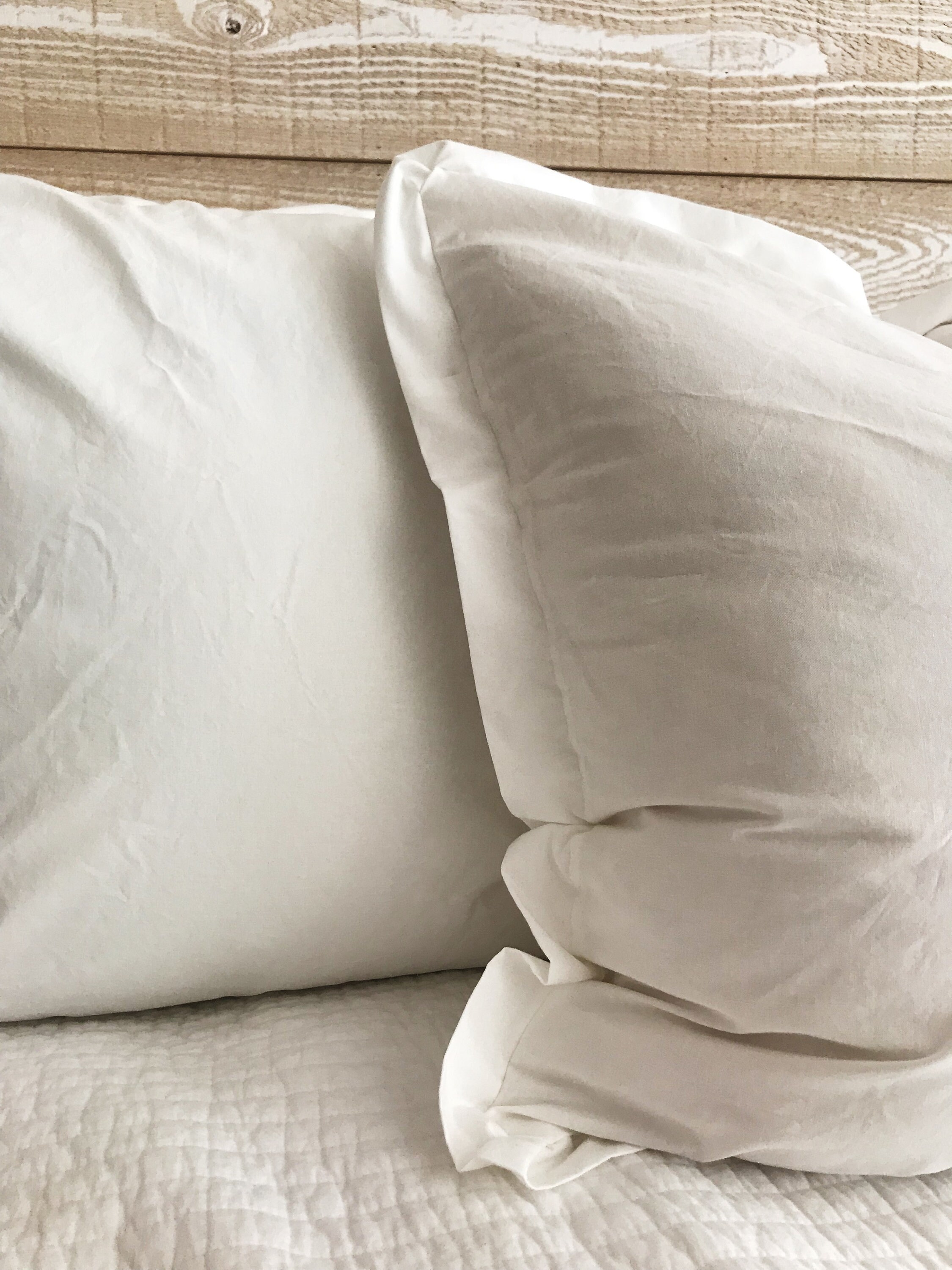 Boho Ruffled Euro Shams Throw Pillow Covers, Decorative Farmhouse