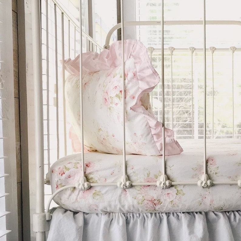 Floral Crib Pillow Toddler Pillow Floral Baby Bedding Crib Etsy