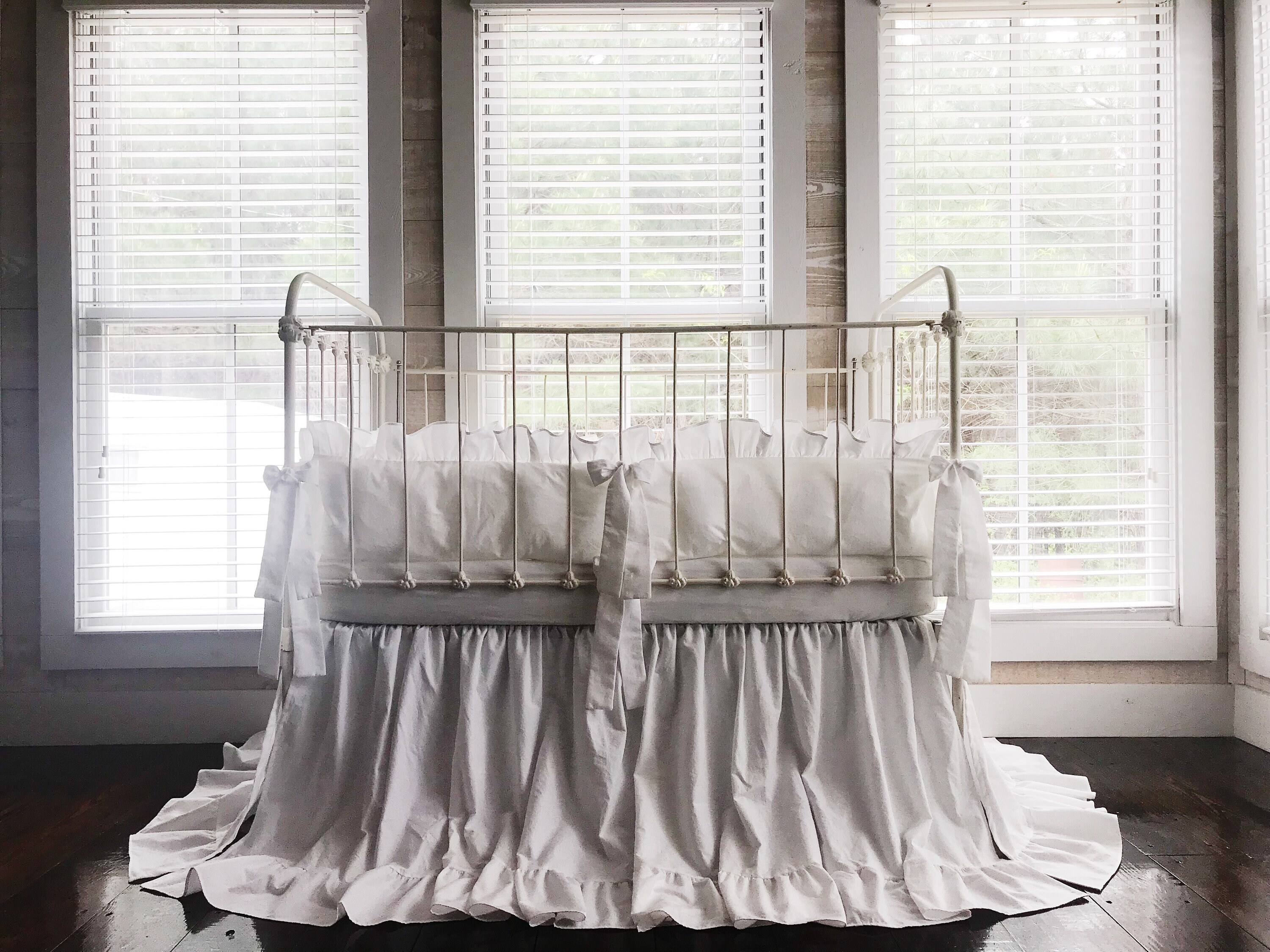crib skirt and bumper set