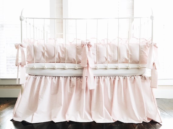 pale pink crib sheet