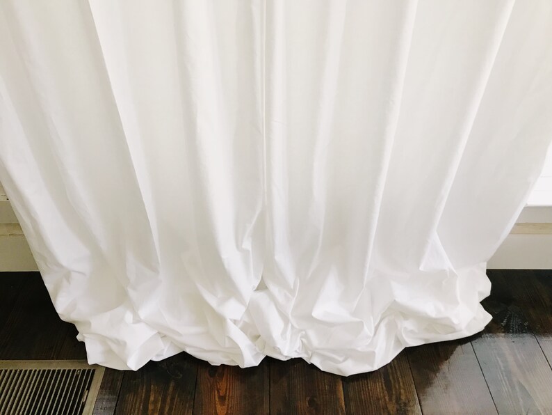 White Nursery Curtains Lined Curtain Panels Boy Nursery Etsy