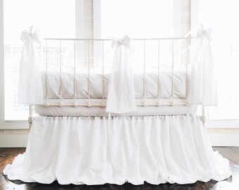 white crib comforter