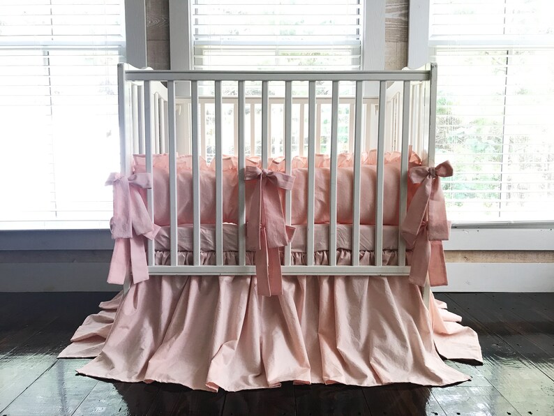 mini crib bedding set girl