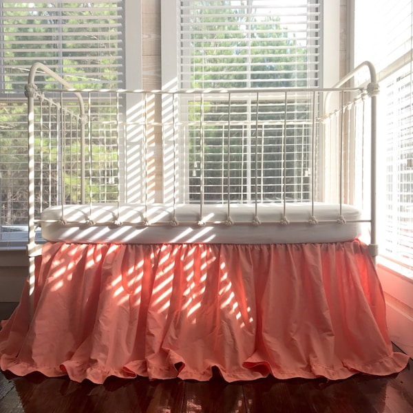 Coral Crib Bedding Etsy