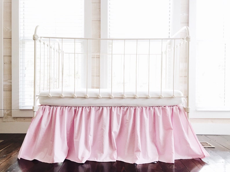 baby girl crib skirt
