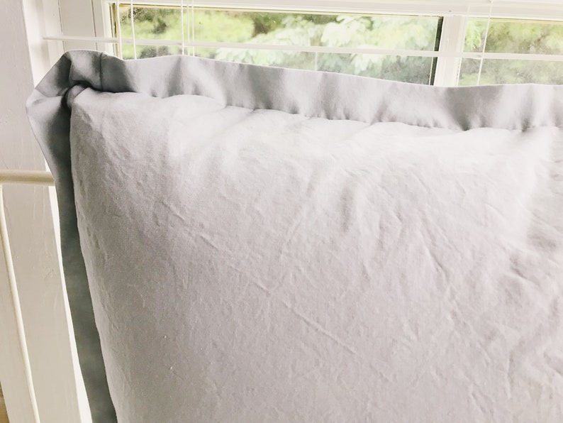Zen Grey Euro Pillow Sham: 26x26 Tailored Farmhouse Cover afbeelding 10