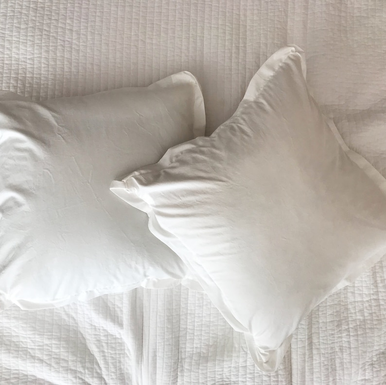 26x26 Pillow Cover White Euro Sham Farmhouse Euro Pillow Etsy