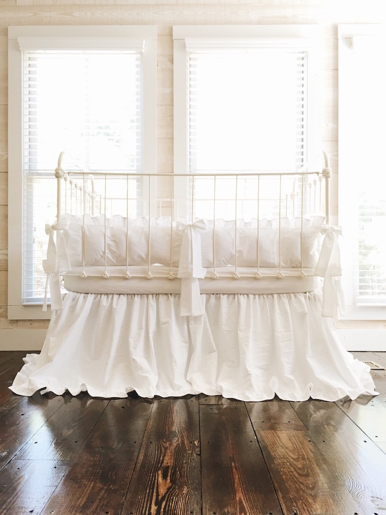 baby girl crib bumper pad