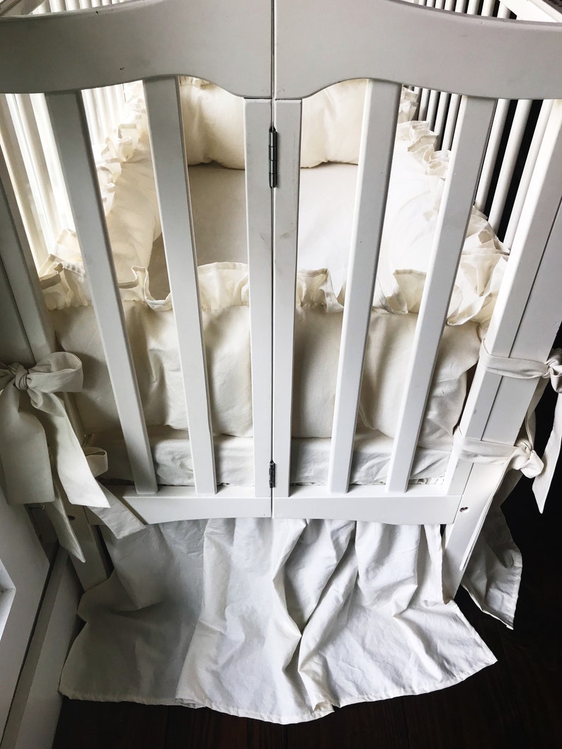 Mini Crib Bedding Set Neutral Baby Bed Crib Skirt Crib Etsy