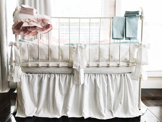 Twins Nursery Decor Girl Crib Bedding Baby Boy Bedding Etsy