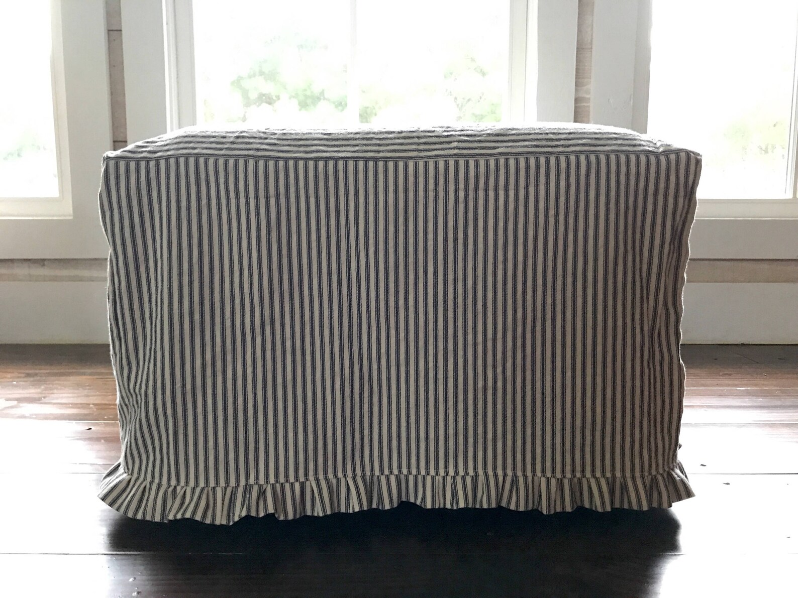 Ottoman Slipcover Ottoman Slipcover Custom Ottoman Slipcover Etsy