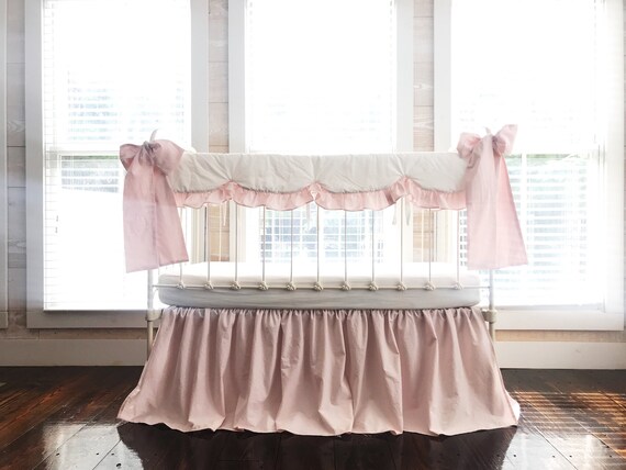 scalloped crib skirt