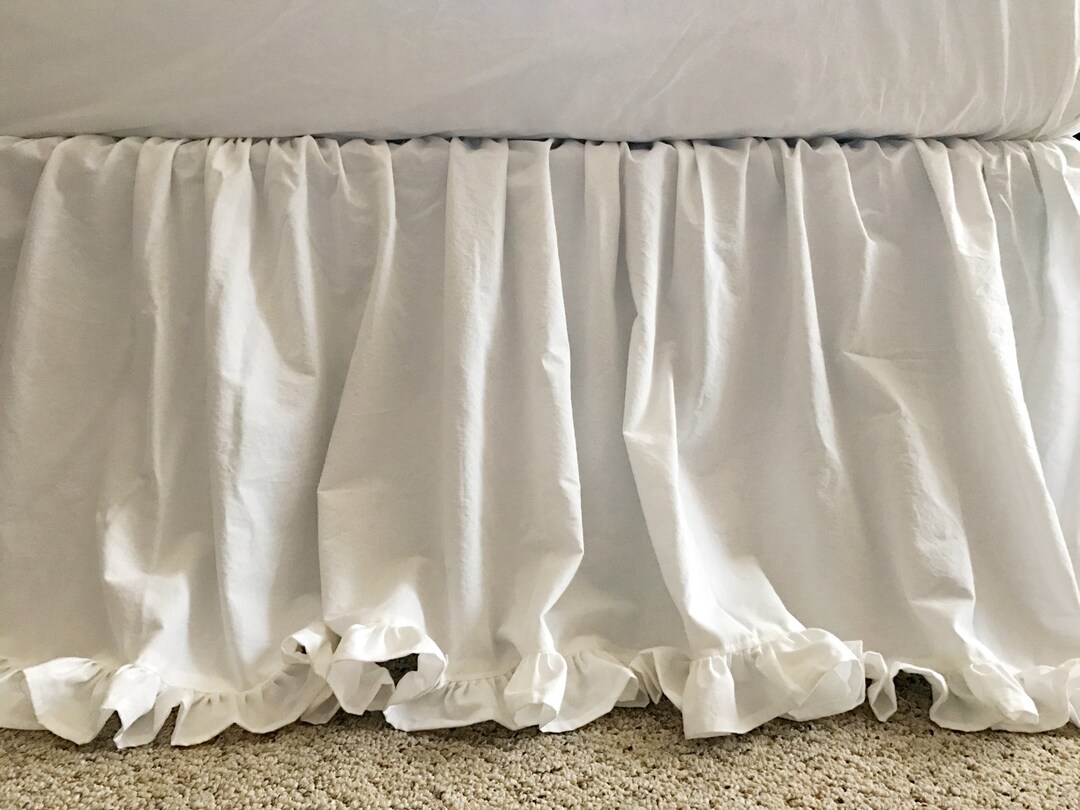 White Twin Bed Skirt