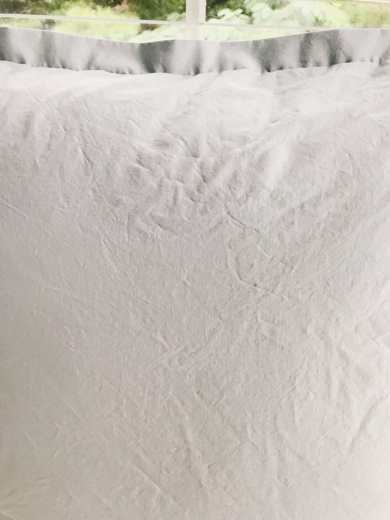 Zen Grey Euro Pillow Sham: 26x26 Tailored Farmhouse Cover afbeelding 3