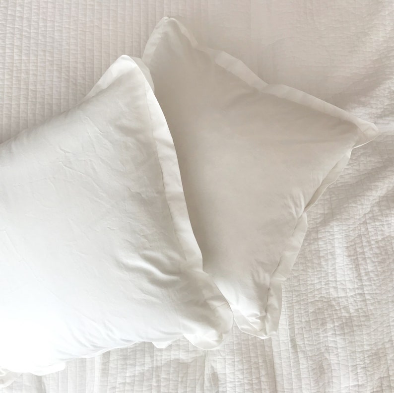 26x26 Pillow Cover White Euro Sham Farmhouse Euro Pillow Etsy