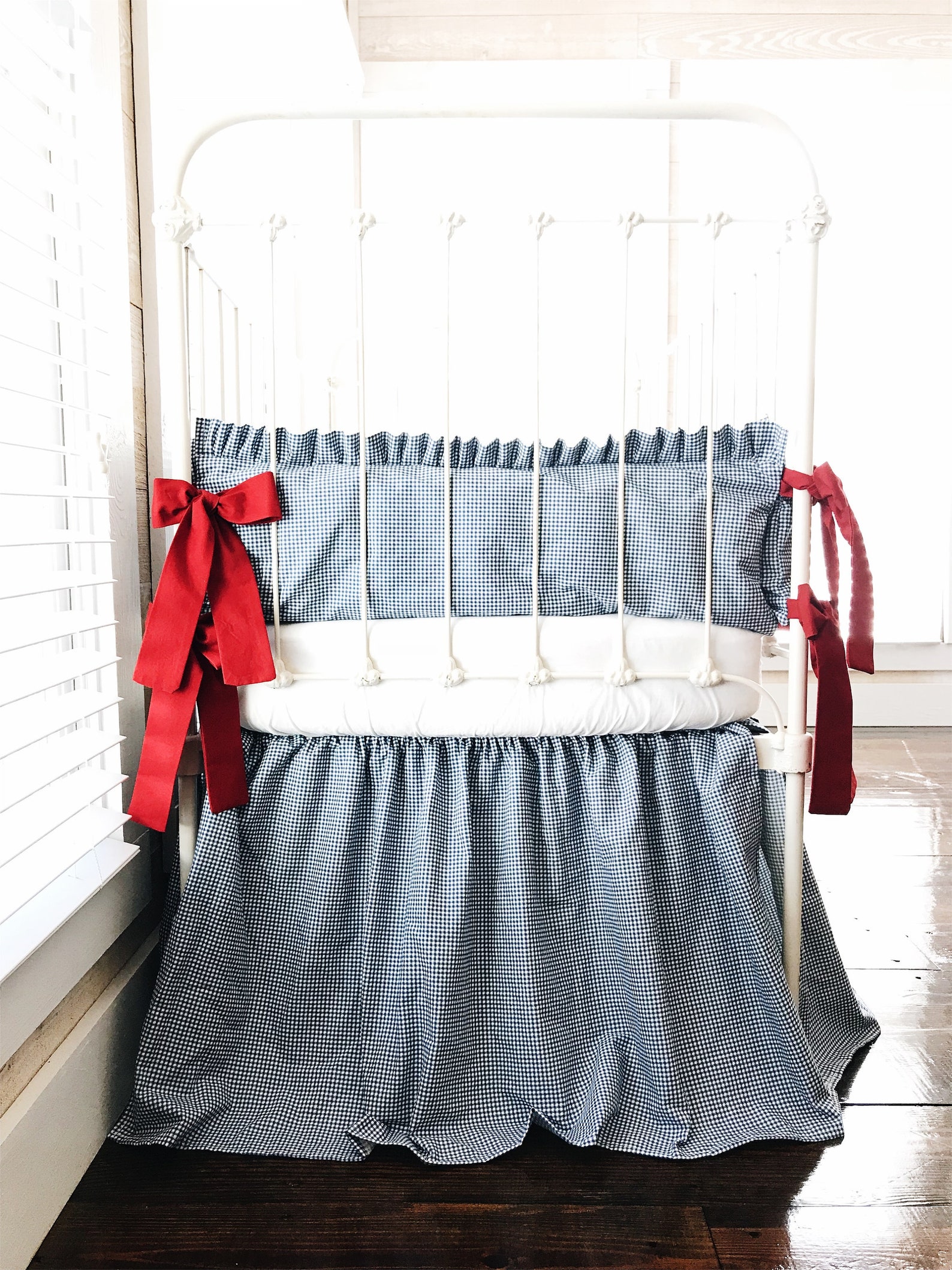 Wizard of Oz Crib Bedding Set Gingham Baby Bedding Check Etsy