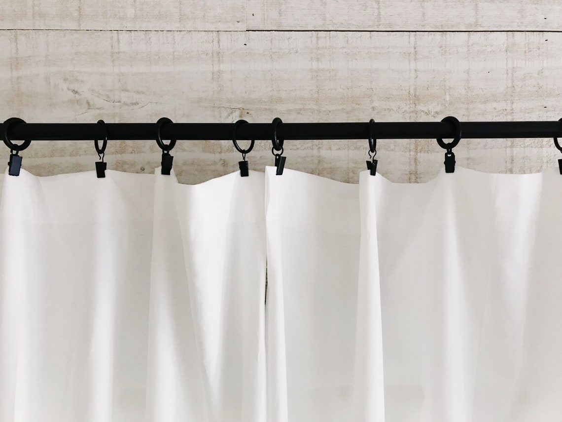 White Nursery Curtains Lined Curtain Panels Boy Nursery Etsy