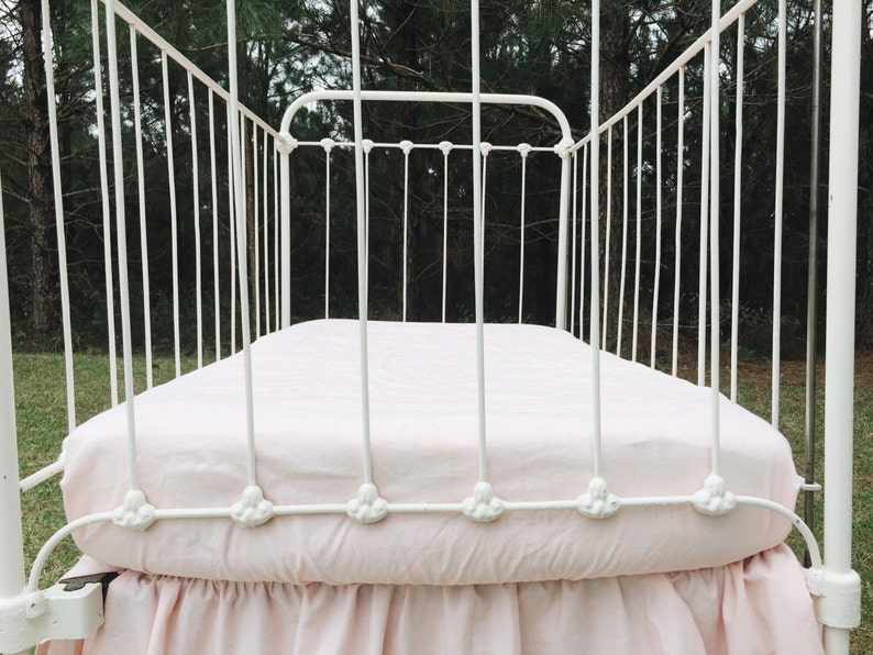 Girl Crib Sheet Ballet Slipper Pink Fitted Crib Sheet Baby Etsy