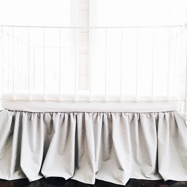 Gray Crib Bedding Etsy