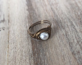 Cute Wire Wrapped Midi Ring