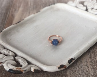 Rose Gold Wire Wrapped Ring