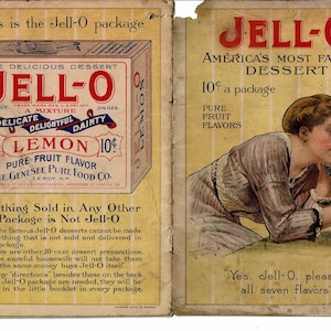 1910s Jello recipe booklet DIGITAL DOWNLOAD printable