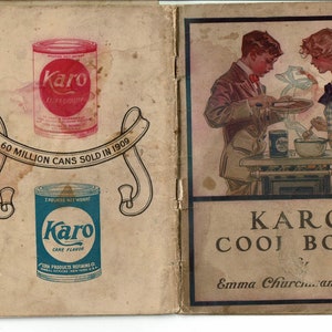 1910s Karo recipe booklet INSTANT DOWNLOAD vintage cookbook