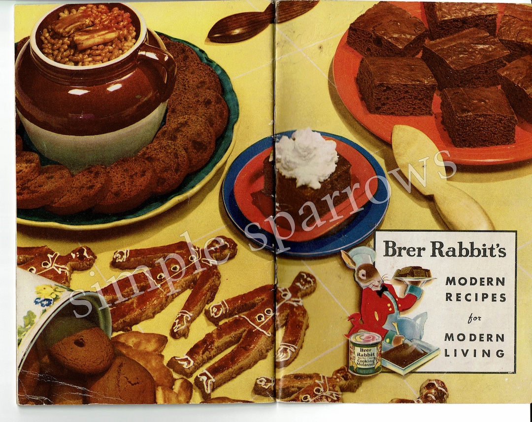 Vintage Brer Rabbit Molasses Recipe Book DIGITAL DOWNLOAD 1930s - Etsy
