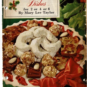 1940s Christmas recipe booklet INSTANT DOWNLOAD printable cookbook