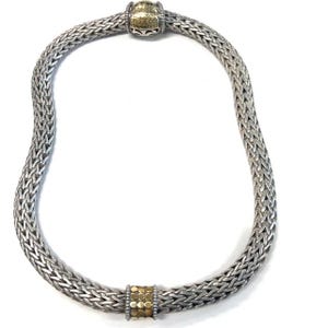 Vintage John Hardy Jaisalmer 18k Gold Dot & Sterling Silver