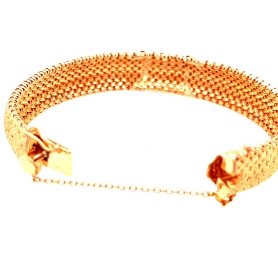 Yellow Gold Dress Bracelet with Diamonds - image 2