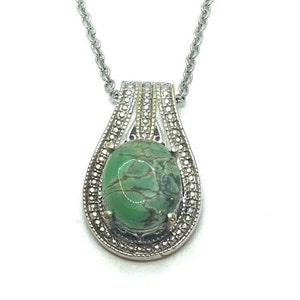 Sterling Silver Natural Turquoise Pendant