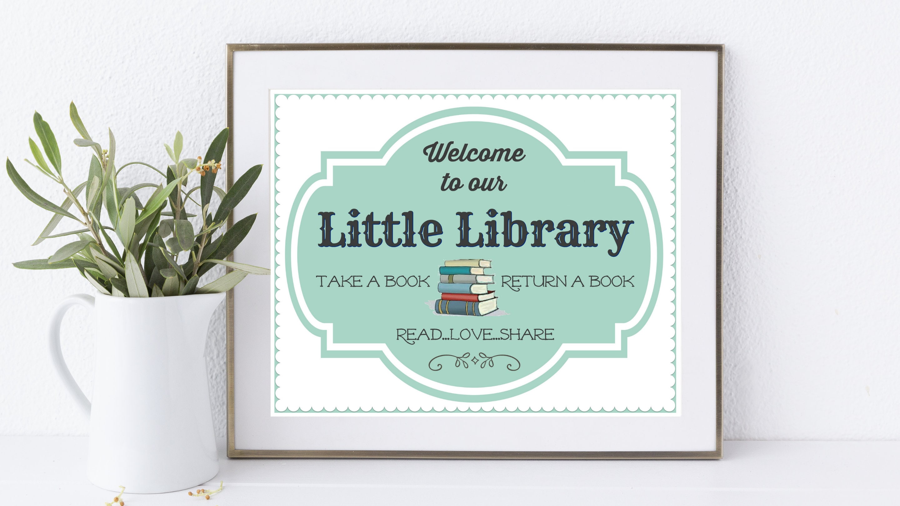 little-library-printable-welcome-to-our-little-library-sign-etsy