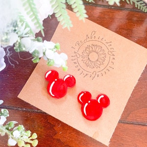 Magic Kingdom Balloon Studs | Disney Inspired Jewelry | Disney Earrings | Disney Outfits | Disney Bound | Mickey Earrings | Polymer Clay