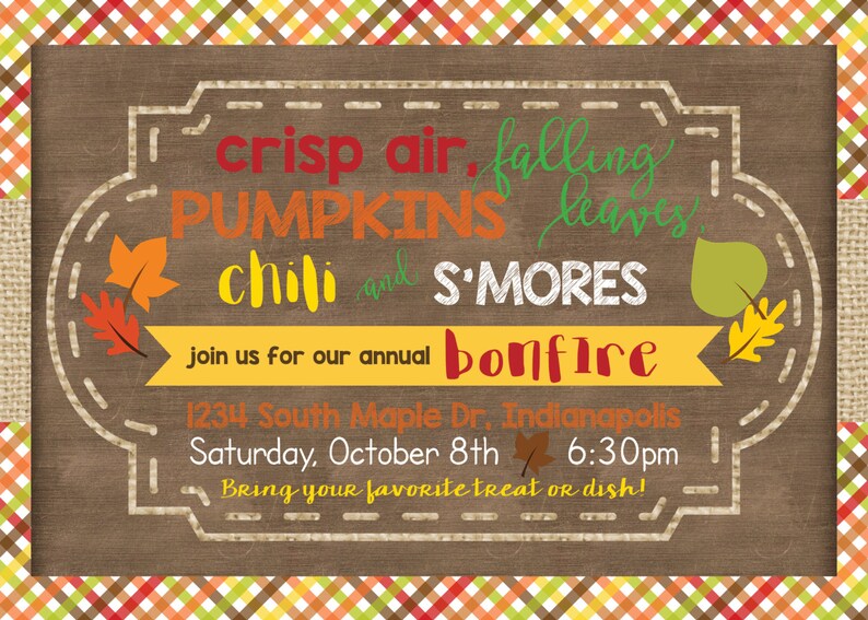 Fall Gathering Invitation