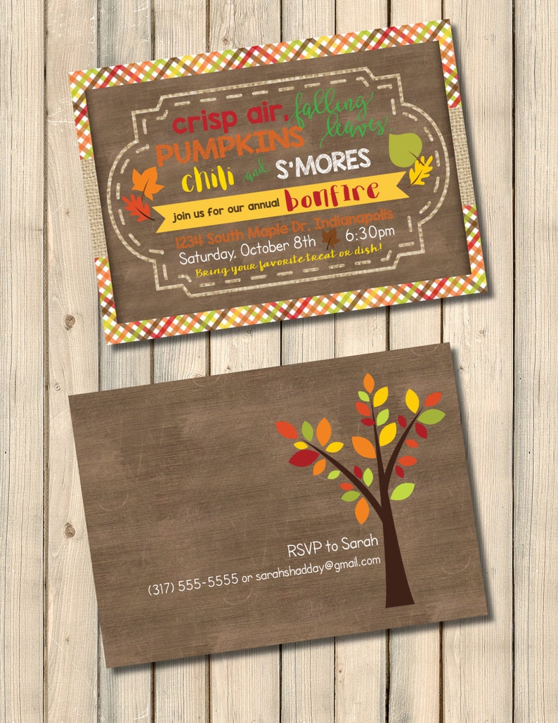 Fall Gathering Invitation