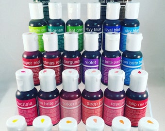 ChefMaster Liqua-gels® 0.70 oz Food Color .70 ounces ALL 29 COLORS Available!!!