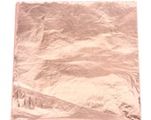 Genuine Copper Leaf - Metal Sheets 5.5 quot x 5.5 quot Foil Crafts (100 sheets included) Rose Gold Bronze Pink Blush