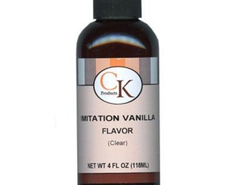 4 oz Clear Vanilla Flavor - Artificial KOSHER