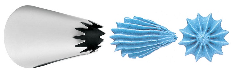 Decorating Tip #32 Open Star Cake Piping Royal Icing Borders Stainless Steel