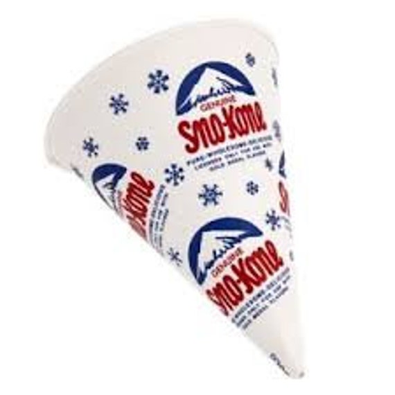 Snow Cone Paper Cones 6 oz. (200 Pack)