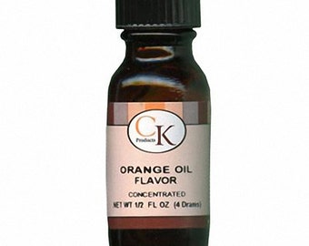 Orange Oil Flavor 1/2 oz - Artificial Concentrate KOSHER 4 drams