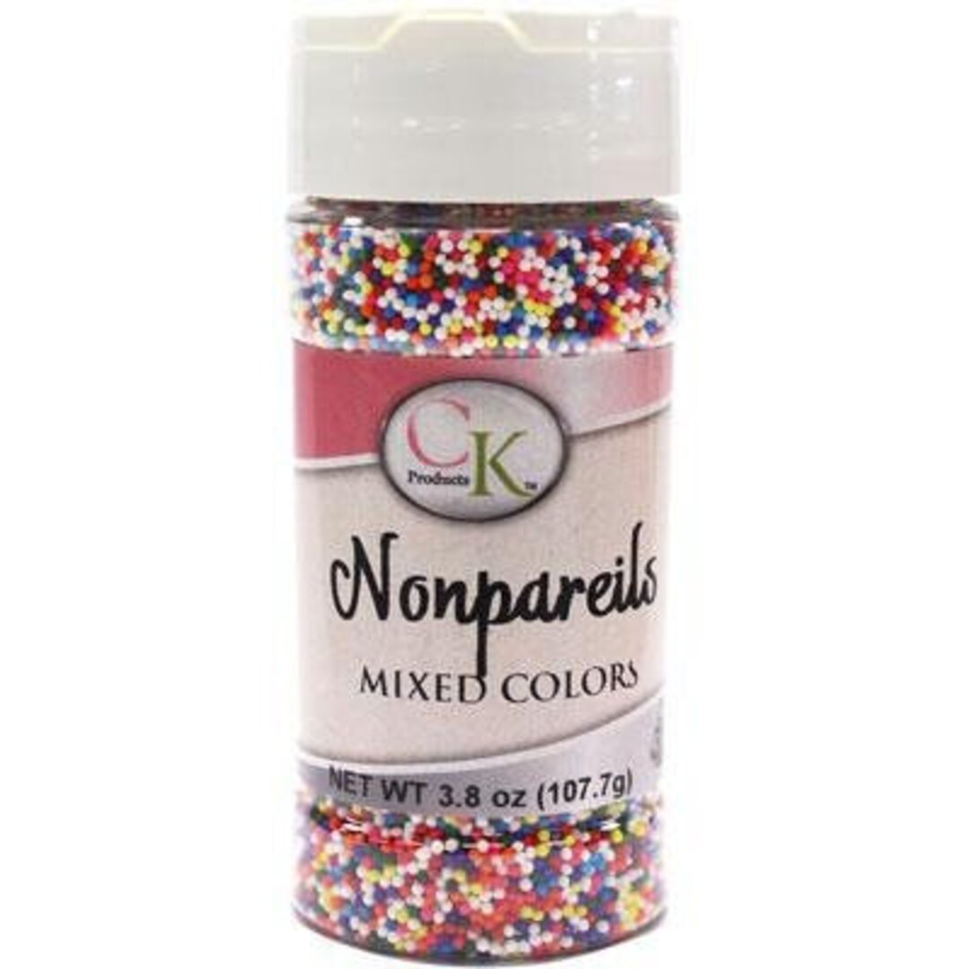 Rainbow Non-pareils 3.8 Oz Jar 107.7 G Beads Sprinkles - Etsy