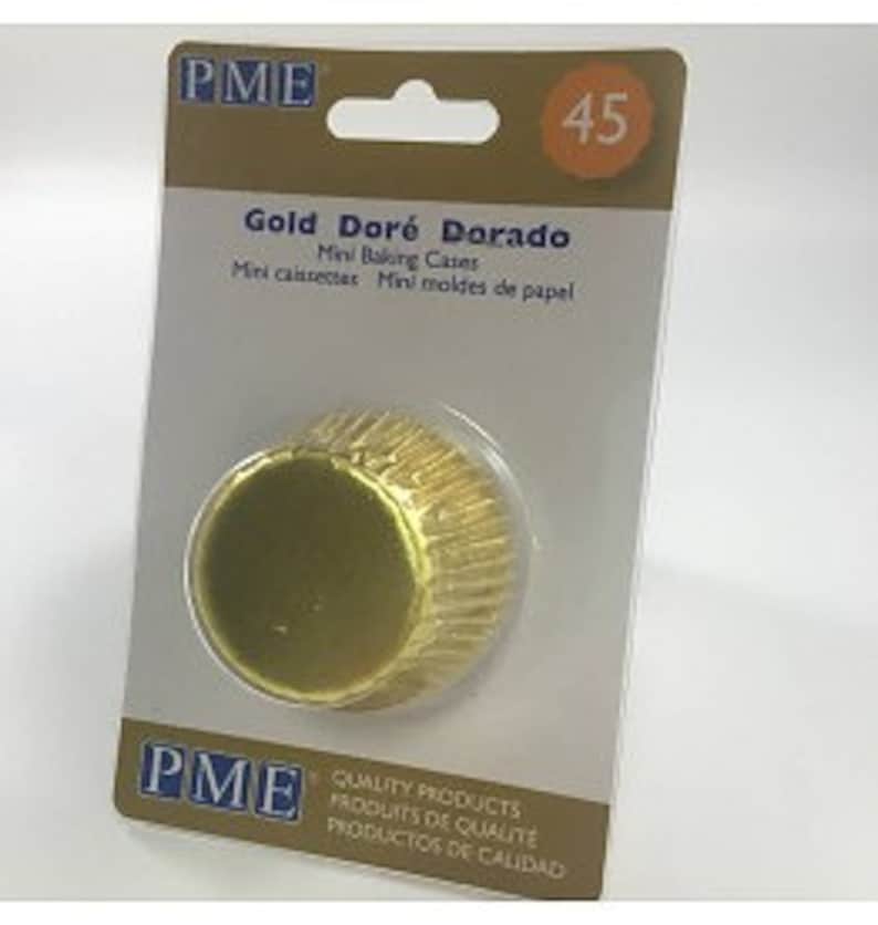 PME 45 Mini Gold Metallic Cupcake Liners