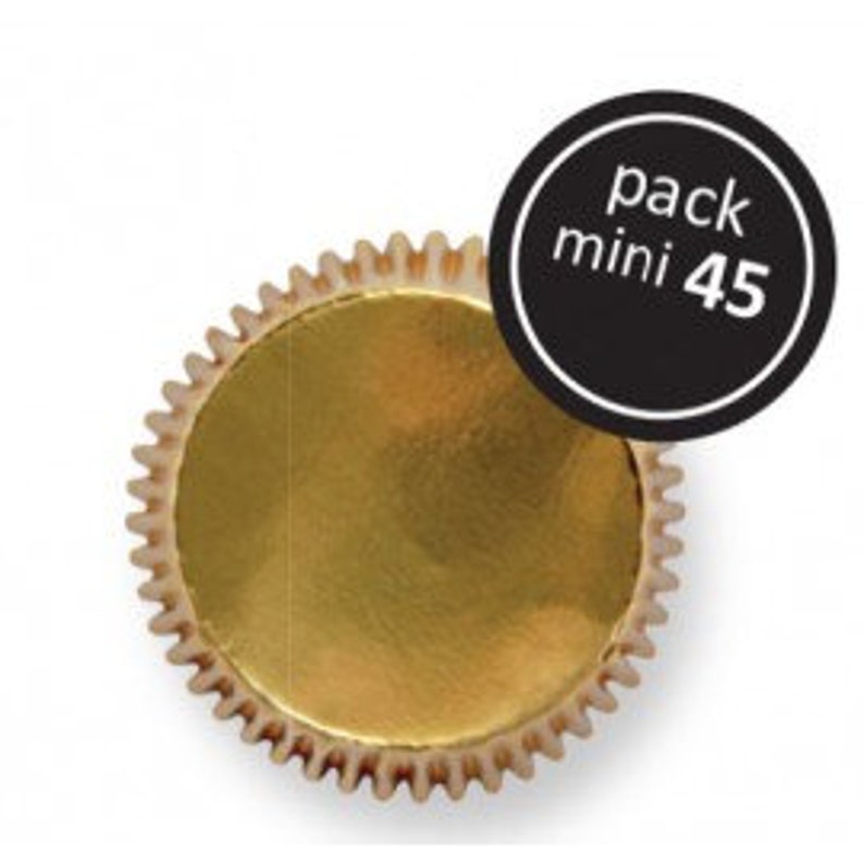 PME 45 Mini Gold Metallic Cupcake Liners