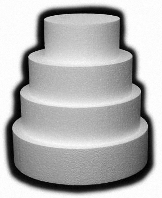 Round Foam Cake Dummy 4 THICK X 4 20 DIAMETER 