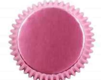 Metallic Pink 30 Cupcake Liners - PME