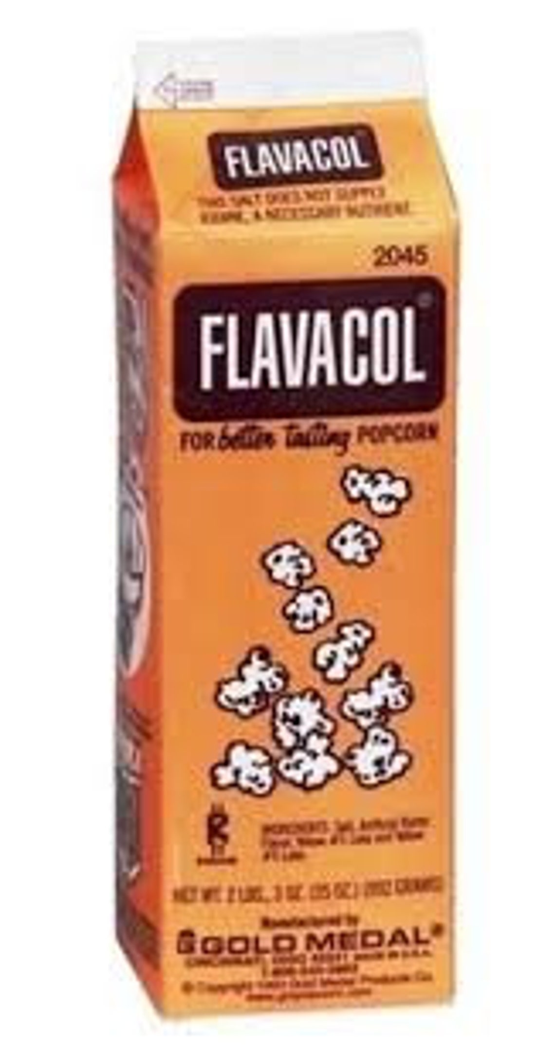 FLAVACOL Popcorn Salt 35 Oz Carton Gold Medal Etsy