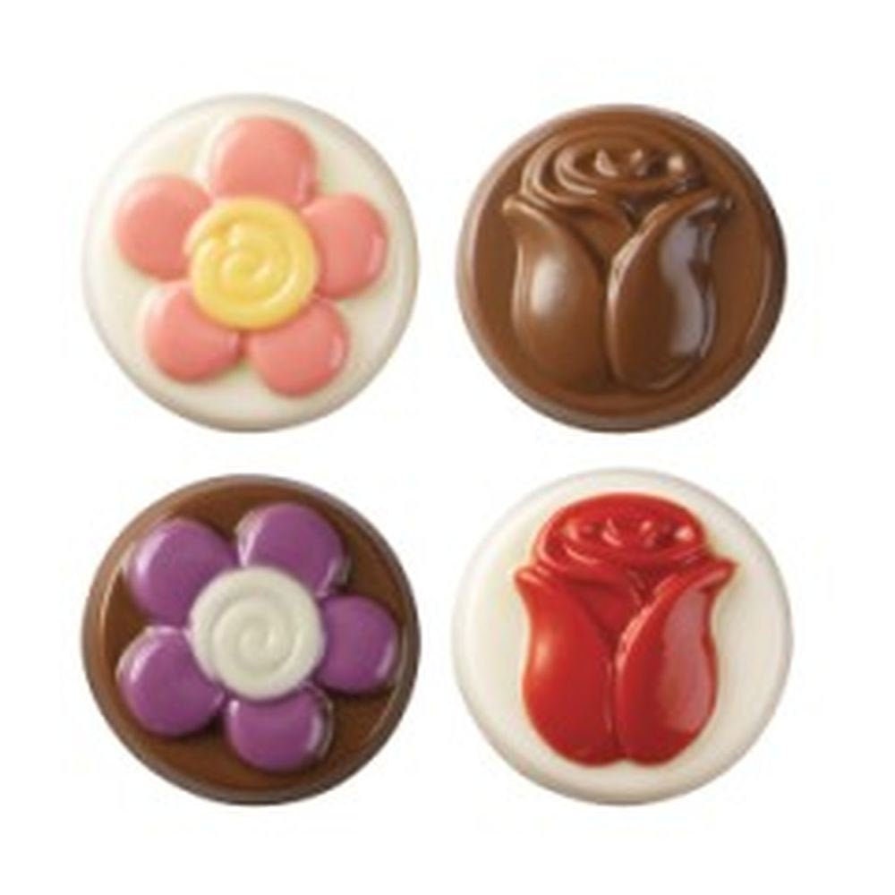 Wilton Flowers Cookie Chocolate Mold - Daisy Rose Tulip